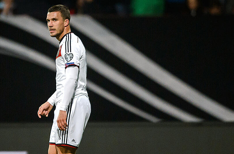 Lukas Podolski denkt nicht über einen Rücktritt von der Nationalmannschaft nach.