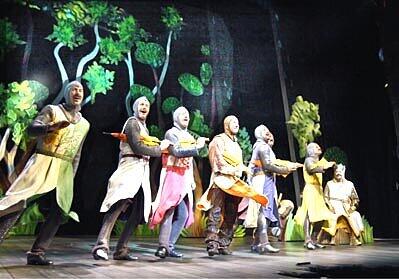 Szene aus dem neuen Musical Spamalot