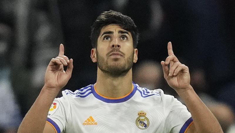 Marco Asensio von Real Madrid jubelt nach seinem zweiten Treffer.
