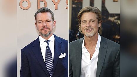Zum Verwechseln &auml;hnlich? Matt Damon (l.) und Brad Pitt.