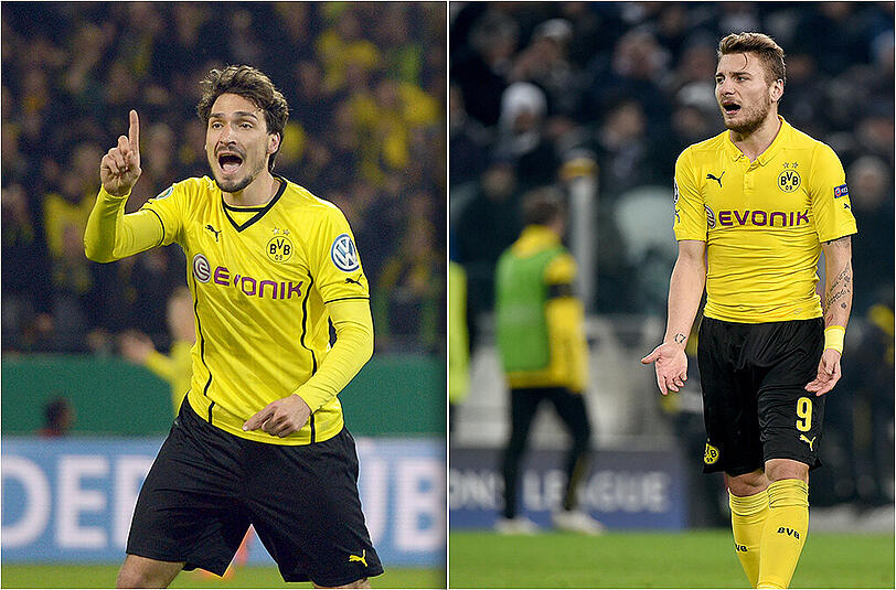 Mats Hummel (l.) zum AC Mailand - Ciro Immobile zum SSC Neapel? Die Gerüchteküche brodelt...