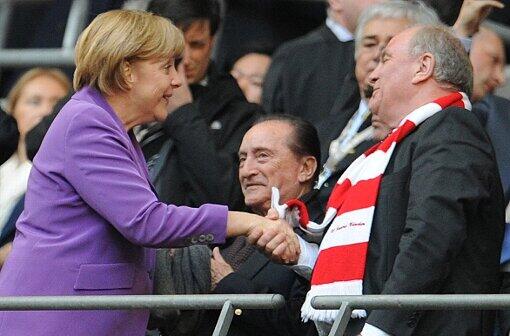 So sah der dpa-Fotograf das Treffen beim Champions-League-Finale.