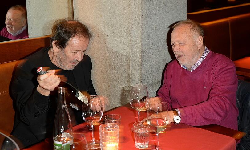 Weinkenner unter sich: Gernot Roll (l.) und Joseph Vilsmaier.