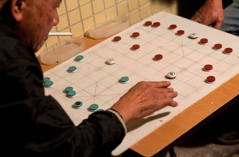 In Asien ist chinesisches Schach sehr populär.