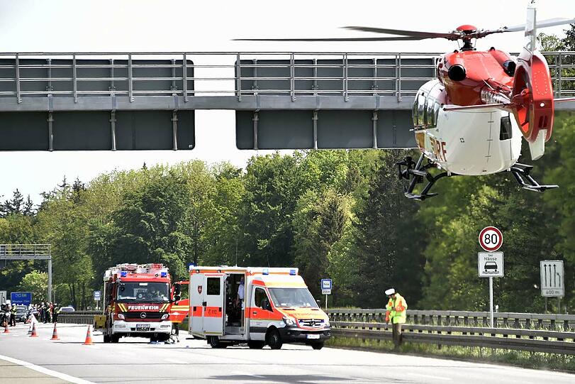 Schwerer Auffahrunfall auf der B95.