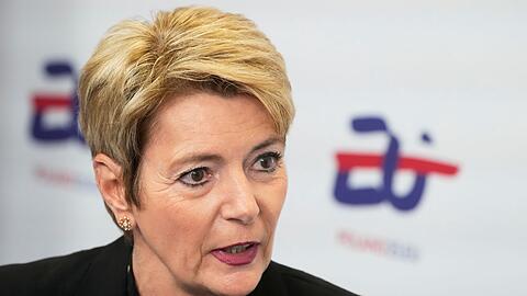 Großes Bedauern über US-Zölle: Bundespräsidentin Keller-Sutter. (Archivbild)