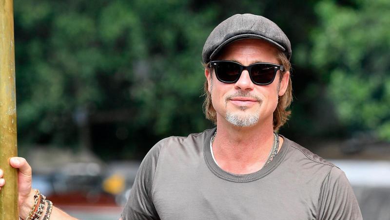 Typisch Brad Pitt: mit Sonnenbrille und Kappe. Typisch Brad Pitt: mit Sonnenbrille und Kappe.