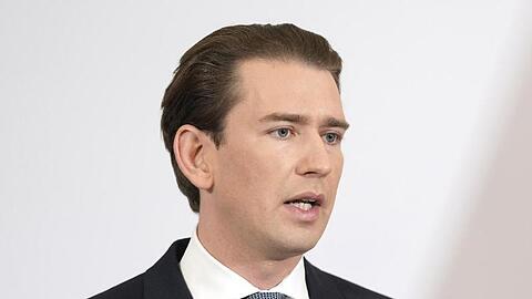 Bundeskanzler Sebastian Kurz gibt im Kanzleramt in Wien ein Statement zur Regierungskrise.