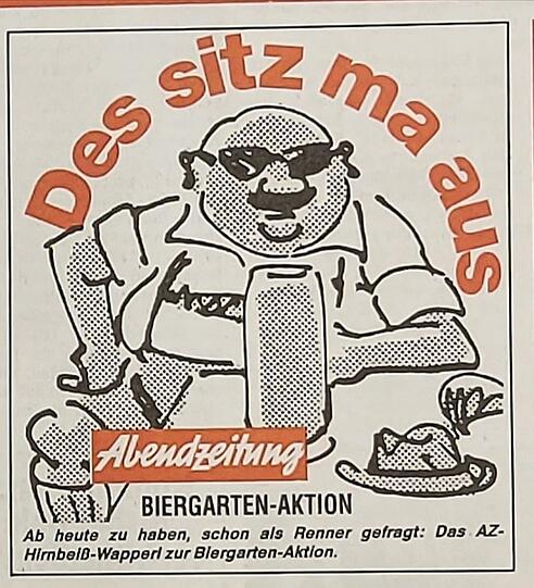 Der Herr Hirnbeiß der Abendzeitung hat die Biergartenrevolution begleitet: Des sitz ma aus.