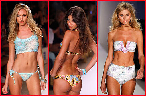 Diese Woche wird es auch in München wieder sonnig: Bei der "Mercedes Benz Fashion Week Swim" zeigten die internationalen Top-Models nun, was sie tragen, wenn es so richtig heiß wird - da kann frau sich so manche Anregungen holen. Sehen Sie hier die sexy Bilder aus Miami Beach.