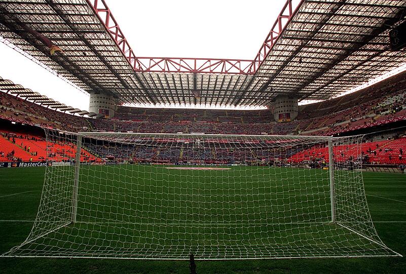 Das Giuseppe-Meazza-Stadion in Mailand: Hier findet am 28. Mai das Endspiel der Champions League statt.