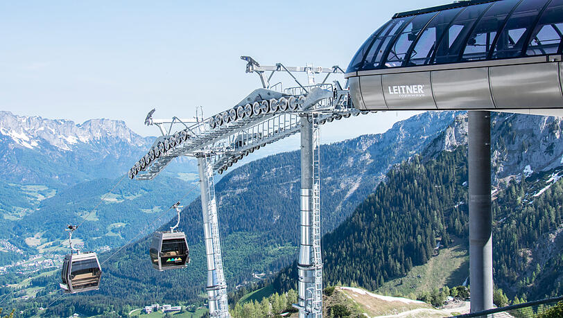 Die Jennerbahn in den Berchtesgadener Alpen. Die Jennerbahn in den Berchtesgadener Alpen.