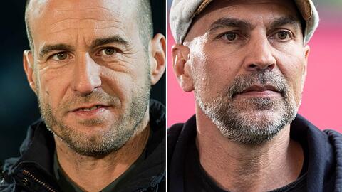 Die ehemaligen Bayern-Profis und Fußball-Europameister Mehmet Scholl (l.) und Markus Babbel treffen bei "Schlag den Star" aufeinander.