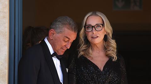 Zum Jubil&auml;umsprogramm geh&ouml;rte eine Festrede von Publizist Michel Friedman - hier mit Festspielchefin Katharina Wagner - zur Auseinandersetzung mit der Geschichte der Festspiele. (Archivbild)