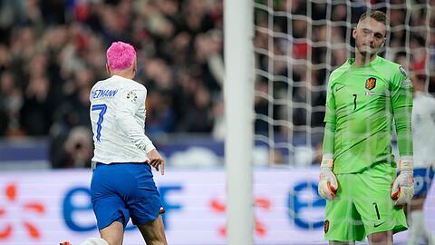 Antoine Griezmann brachte Vize-Weltmeister Frankreich gegen die Niederlande in Führung.
