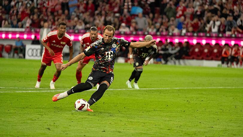 Traf f&uuml;r den FC Bayern zum zwischenzeitlichen 2:0 vom Punkt: Harry Kane.