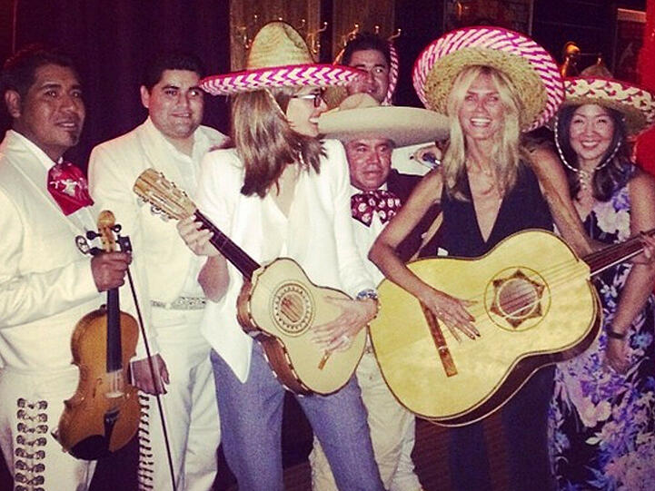 Heidi Klum (2.v.re.) nach der Emmy-Nomminierung