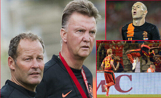Louis Van Gaal ist zurück. Als Nationaltrainer von Holland muss er gleich zum Auftakt eine Schlappe hinehmen. Die Bilder von Louis Van Gaal, Robben & Co.