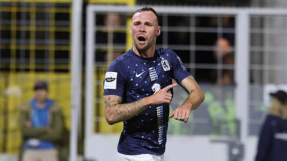 Lange hats gedauert, jetzt hat er getroffen: Löwen-Stürmer Patrick Hobsch feierte seinen ersten Ligatreffer im Trikot des TSV 1860.
