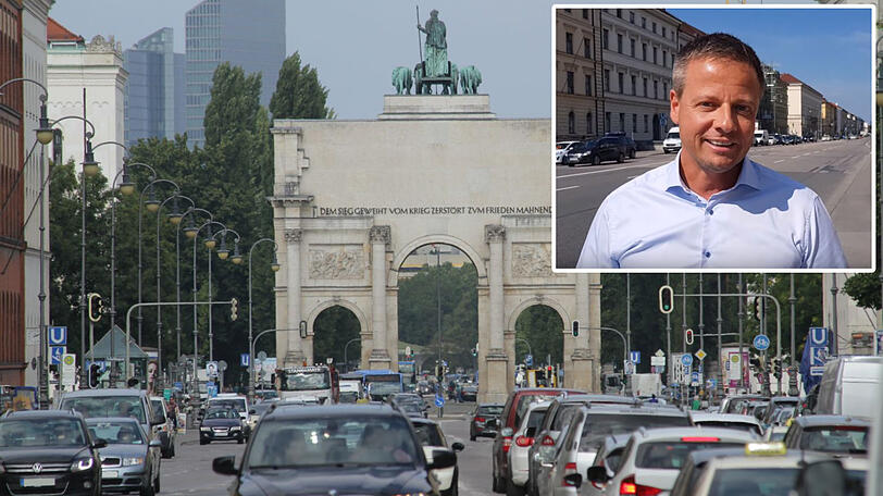 Ab 2021 soll ein Radlschnellweg auch auf der Ludwigstraße verlaufen. Für den Weg sollen insgesamt etwa 900 Parkplätze wegfallen.