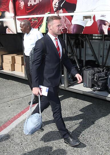 Die Manchester United-Stars bei der Ankunft in Seattle