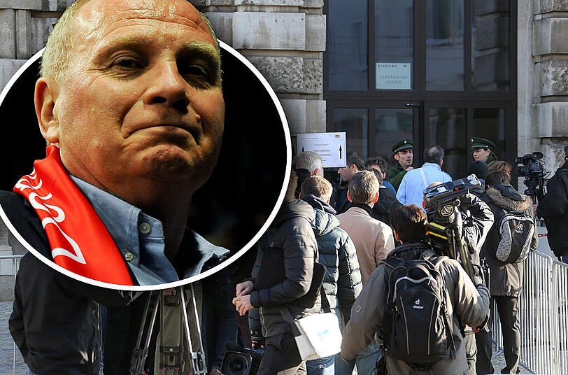 Liveticker vom Prozess: Für Uli Hoeneß geht's um alles: Der Päsident des FC Bayern steht wegen Steuerhinterziehung in München vor Gericht.
