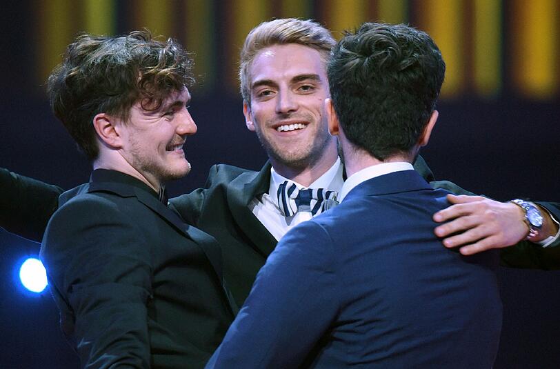 Willkommen in der "Hall of Fame: Die Y-Titty-Gründer Philipp Laude, Matthias Roll und Oguz Yilmaz.