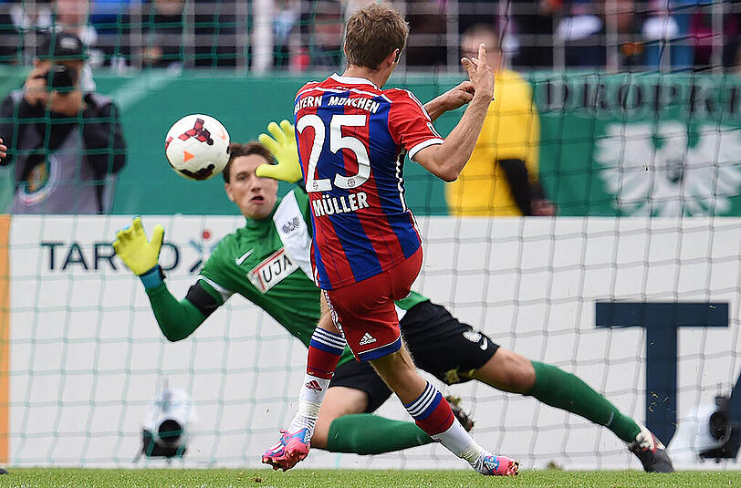 Thomas Müller erzielte das zwischenzeitliche 2:0 für den FC Bayern