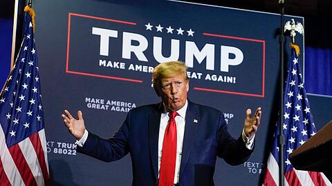 Ex-US-Präsident Donald Trump bei einer Wahlkampfveranstaltung im Bundesstaat New Hampshire.