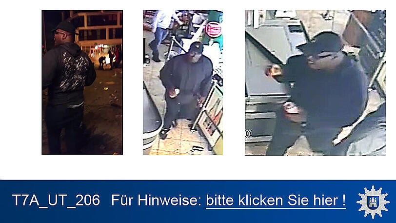 Nach diesen Personen wird öffentlich gefahndet. Die Polizei in Hamburg wird erreicht unter 040/4286-76543.