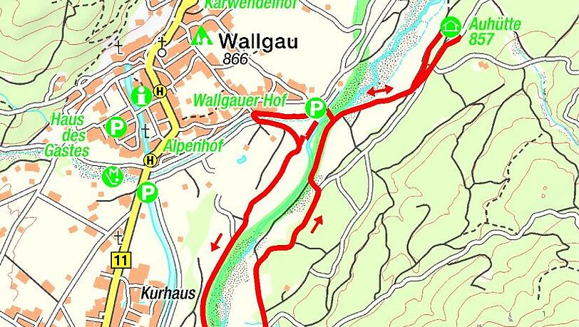 Die Tour zur Auhütte. Die Tour zur Auhütte.