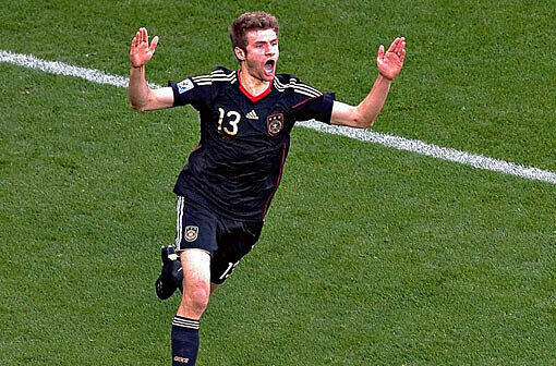 Wird Thomas Müller auch der Shooting-Star der EM? Der 22-jährige Bayern-Stürmer hat in 26 Länderspielen bereits zehn Tore für Deutschland geschossen.