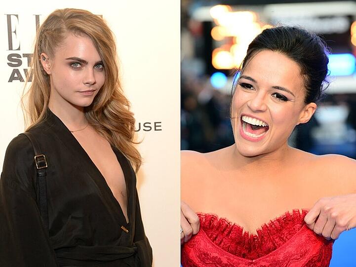 14 Jahre Altersunterschied? Cara Delevingne (li.) und Michelle Rodriguez (re.) stört das nicht
