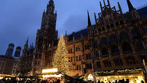 Auch der Christkindlmarkt am Marienplatz war gut besucht (Archivbild).