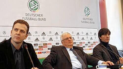 Oliver Bierhoff (li.) und Theo Zwanziger scheinen in Zukunft getrennte Wege zu gehen.
