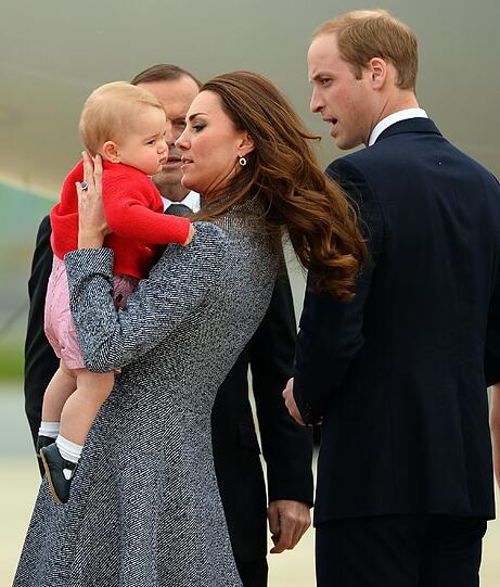 Weitere Bilder der royalen Kleinfamilie beim Abschied in Canberra