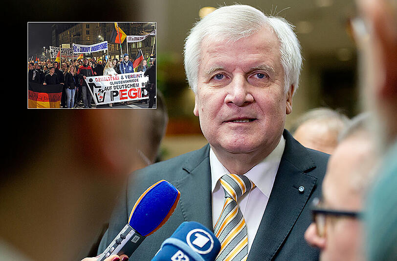 Ministerpräsident Horst Seehofer sagt, man dürfe nicht alle "Pegida"-Demonstranten in eine Schublade stecken und pauschal verurteilen.