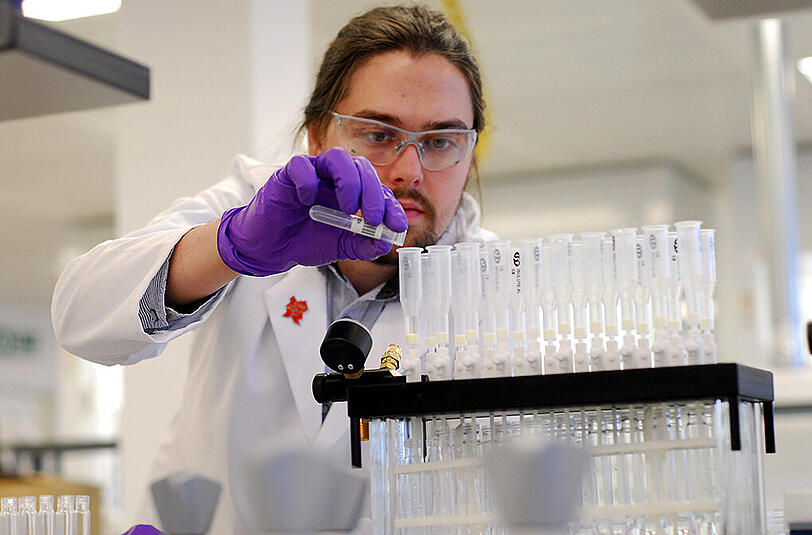 Arbeit im Anti-Doping-Labor.