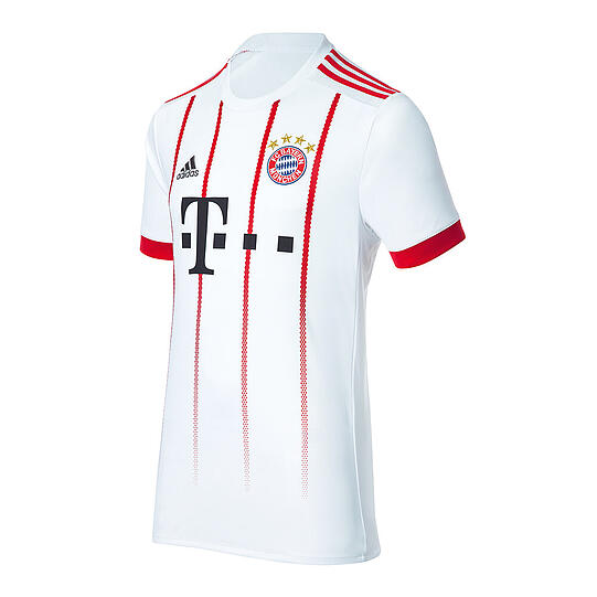 Weiß mit roter Raute: So sieht das neue Champions-League-Trikot des FC Bayern aus.
