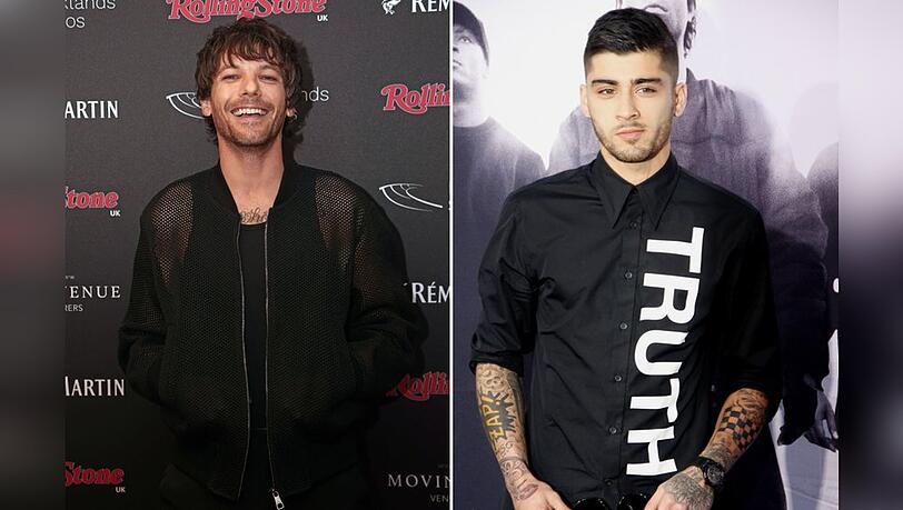 Louis Tomlinson (l.) und Zayn Malik waren gemeinsam in der Band One Direction.