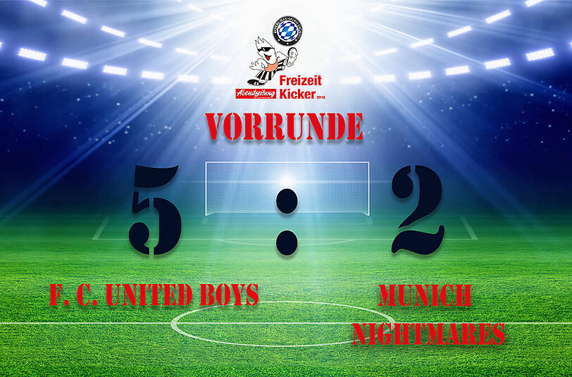 Die Partie gewann der F.C. United Boys mit 5:2.