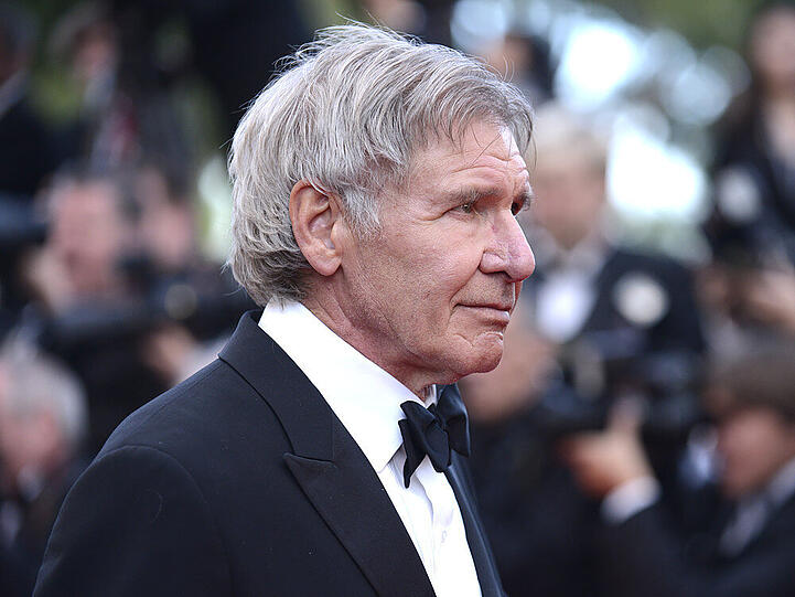Harrison Ford - hier im Mai in Cannes - freut sich trotz Beinbruch auf die Arbeit