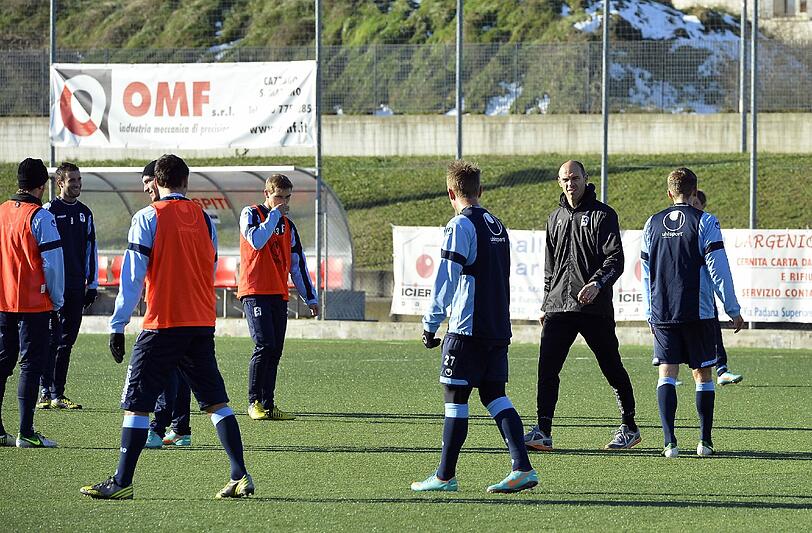 Die Löwen im Trainingslager in Brescia.