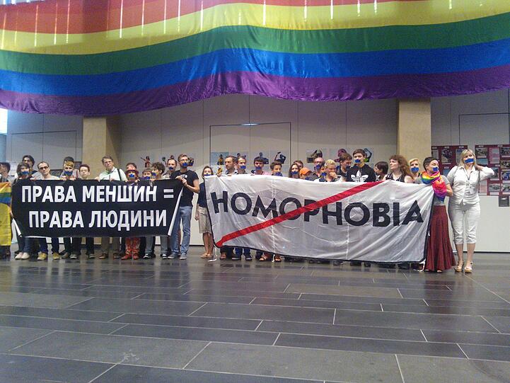 Schlag ins Gesicht: Die Pride-Parade in Kiew wurde abgesagt. Foto: ho