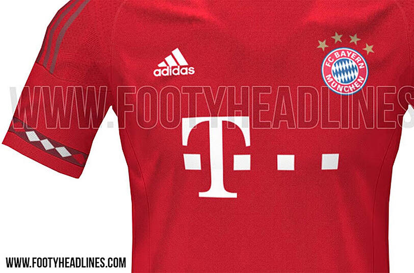 So soll das Bayern-Heimtrikot der kommenden Saison aussehen.