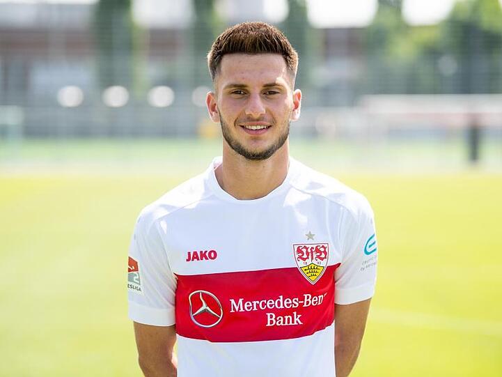 Stuttgarts Leon Dajaku. Foto: Fabian Sommer/Archivbild