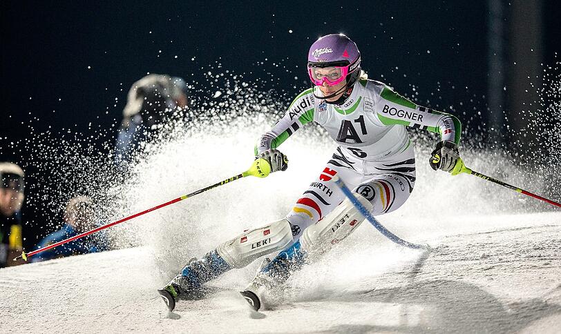 Am Ende kam Maria Höfl-Riesch beim Slalom in Flachau auf Rang vier.