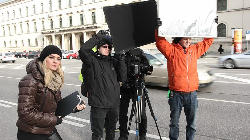 So war der Dreh vom Obststandl-Imagefilm.