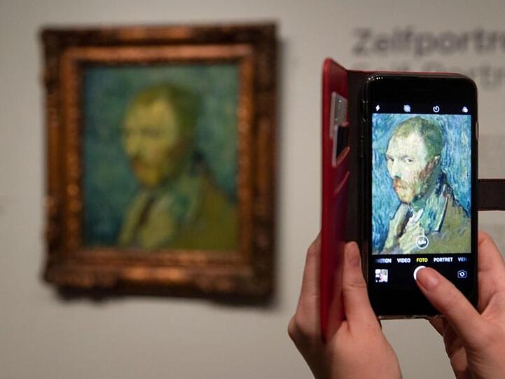 Das Selbstbildnis von Vincent van Gogh (1889) im Besitz des norwegischen Nationalmuseums in Oslo.