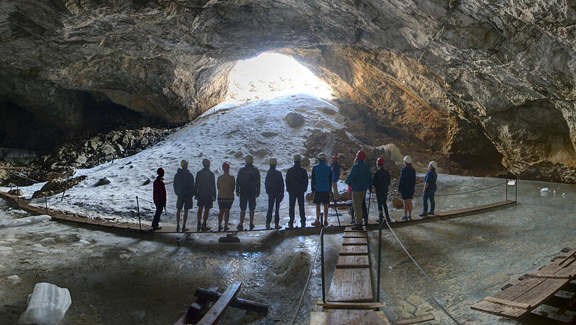 Die Schellenberger Eishöhle.